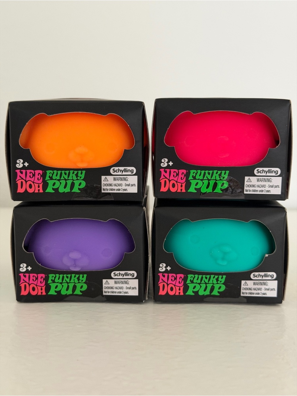 Needoh Funky Pup Bundle (Set of 4)